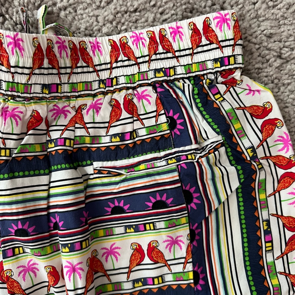 EUC Mara Hoffman Parrot Print Crop Pants Small - Picture 7 of 10